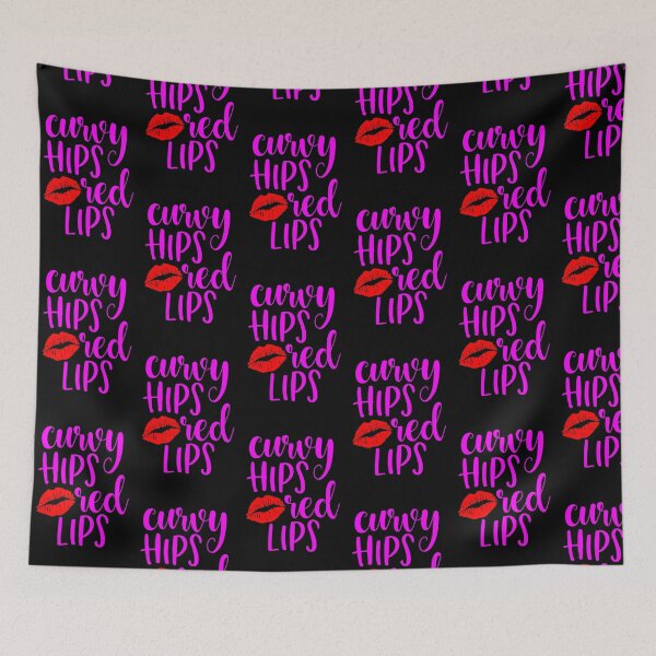 Item preview, Curvy hips, red lips Sassy Quote designed and sold by enigma3a.