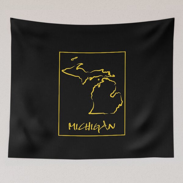 Artikelvorschau, Michigan Karte entworfen und verkauft von VibrantGifts.
