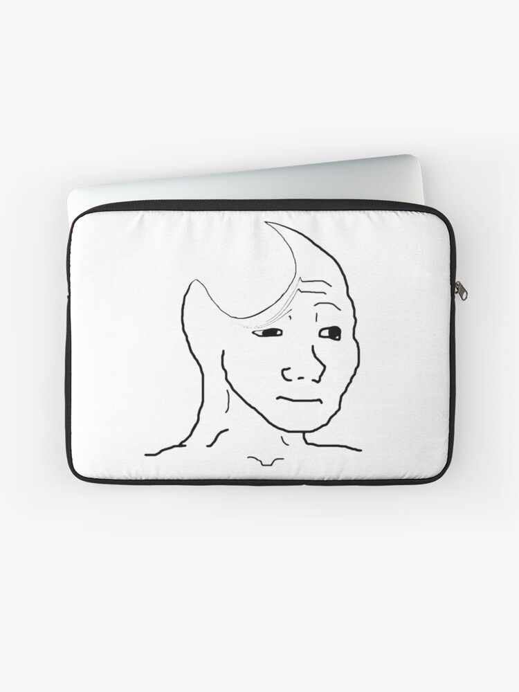 Gay Yes Chad Meme Laptop Sleeve by marjard