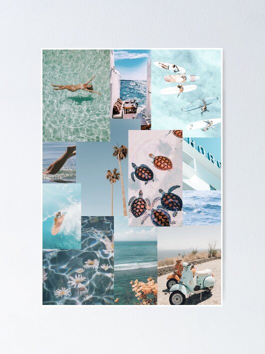 25SS新作【MARITHE】SUMMER BEACH COLLAGE GRAPHIC HALF TEE SUMMER BEACH COLLAGE GRAPHIC HALF TEE white - MARITHE