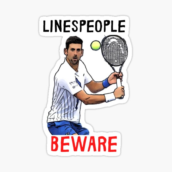 Djokovic Lineperson US Open Sticker