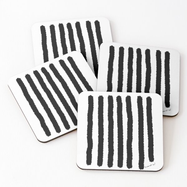 Item preview, Rayas blancas y negras delgadas designed and sold by Banta.