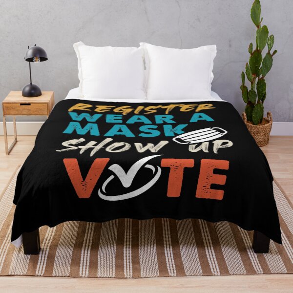 Item preview, Register Wear A Mask Show Up Vote - Election 2020 Voter designed and sold by Dressed For Duty.