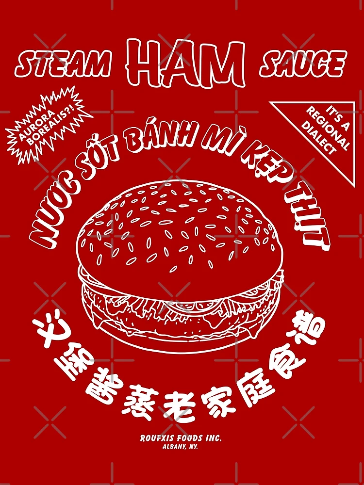 Thumbnail 3 of 3, Scarf, Steam Ham Sauce [Roufxis-Rb] designed and sold by RoufXis.