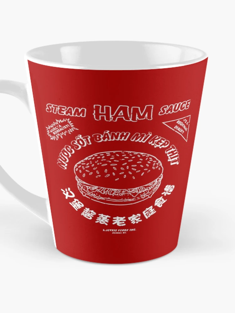 Thumbnail 3 of 4, Coffee Mug, Steam Ham Sauce (worn) [Roufxis-Rb] designed and sold by RoufXis.