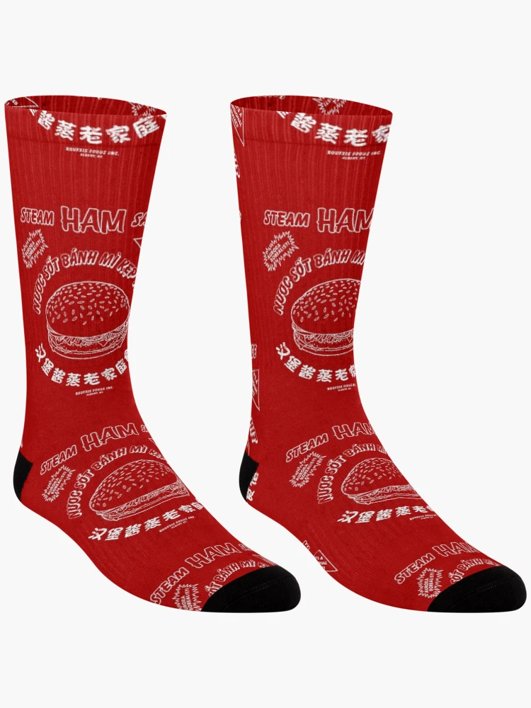 Thumbnail 3 of 5, Socks, Steam Ham Sauce (worn) [Roufxis-Rb] designed and sold by RoufXis.
