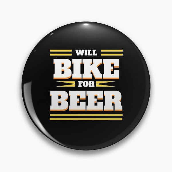 Item preview, Funny Will bike for beer cycling design (black) designed and sold by TryStar.