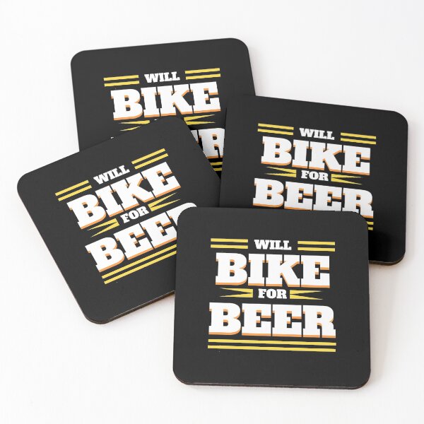 Item preview, Funny Will bike for beer cycling design (black) designed and sold by TryStar.