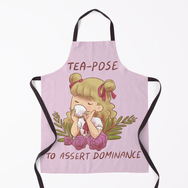 Item preview, T-pose / tea-pose to assert dominance pun designed and sold by Nyaan-Art.
