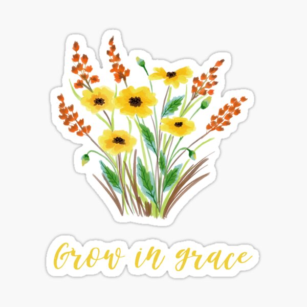 Artikel-Vorschau von Christliches Blumenzitat, designt und verkauft von KatrinElise.