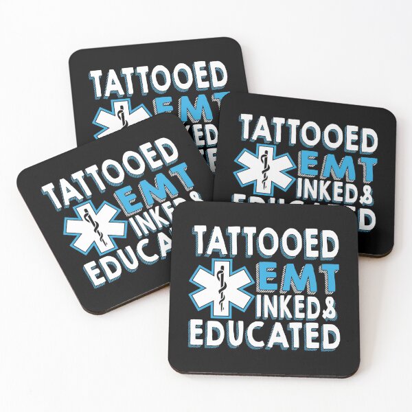 Item preview, Tattooed EMT Inked And Educated designed and sold by TooFlyDesign.