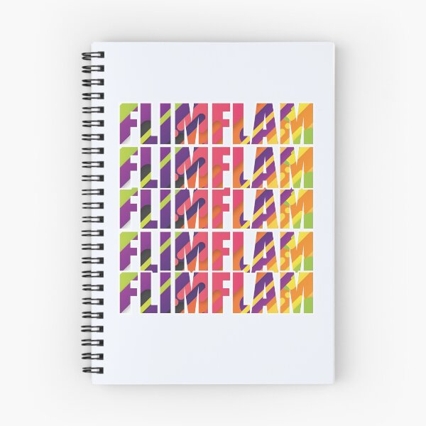 Item preview, Flim Flam- Flimflam- Typography in Abstract Rainbow Colors designed and sold by EvaWolf.