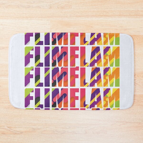 Item preview, Flim Flam- Flimflam- Typography in Abstract Rainbow Colors designed and sold by EvaWolf.
