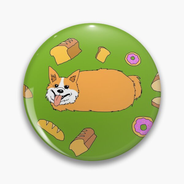 Item preview, Corgi gordito con pan designed and sold by TeodoraM.