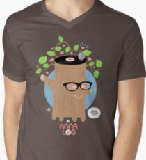 Anna Log Men's V-Neck T-Shirt