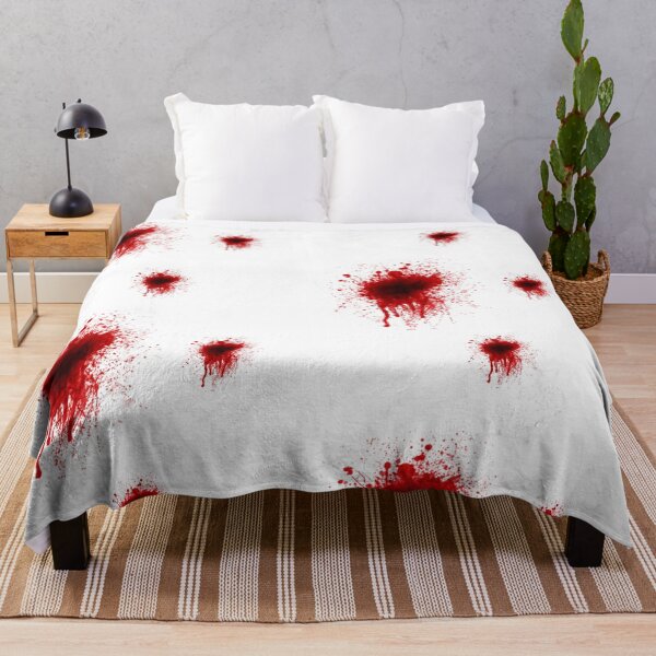 Gunshot wounds costume Throw Blanket
