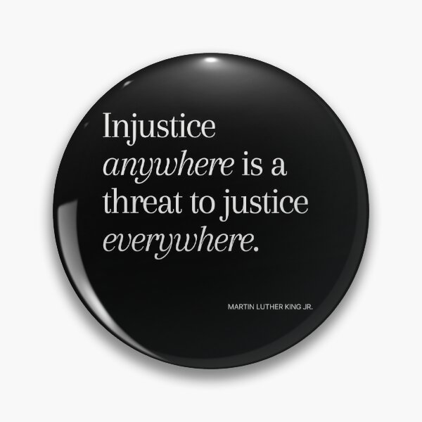 Item preview, Martin Luther King Justice Quote designed and sold by Solidarityandco.