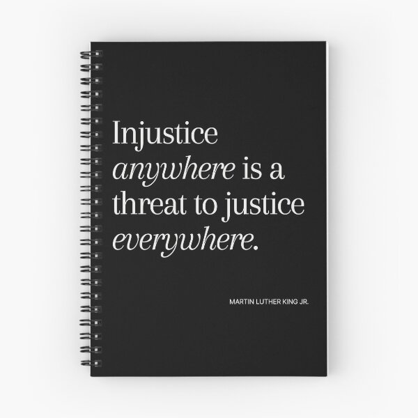 Item preview, Martin Luther King Justice Quote designed and sold by Solidarityandco.