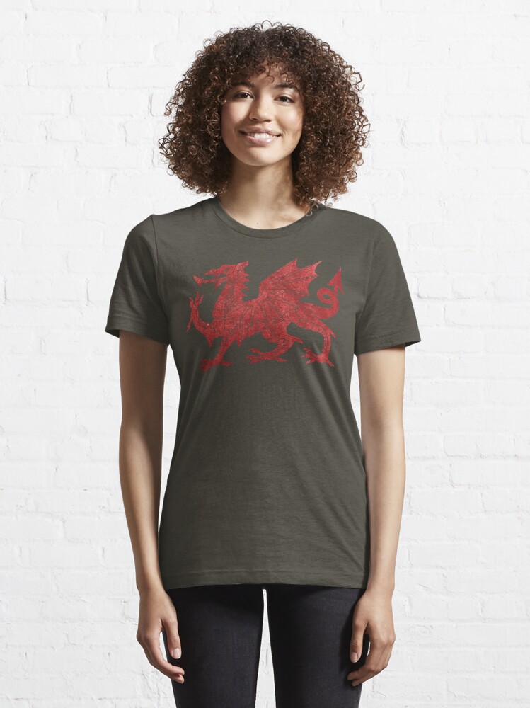 Alternate view of Welsh Red Dragon Essential T-Shirt