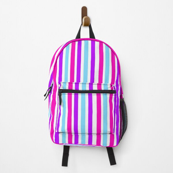 Item preview, Pretty pink purple and blue stripes  designed and sold by Rachel the Artist .