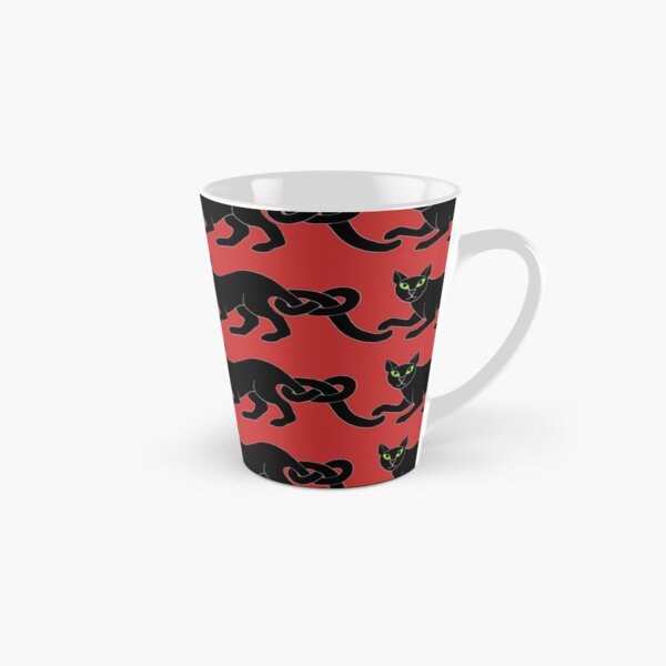 Item preview, Black Cat Border 1 on red designed and sold by ingridthecrafty.