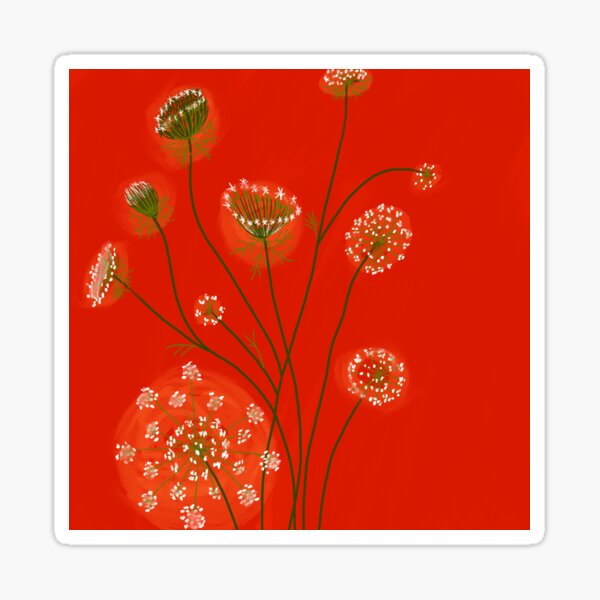 Lace on Scarlet Sticker