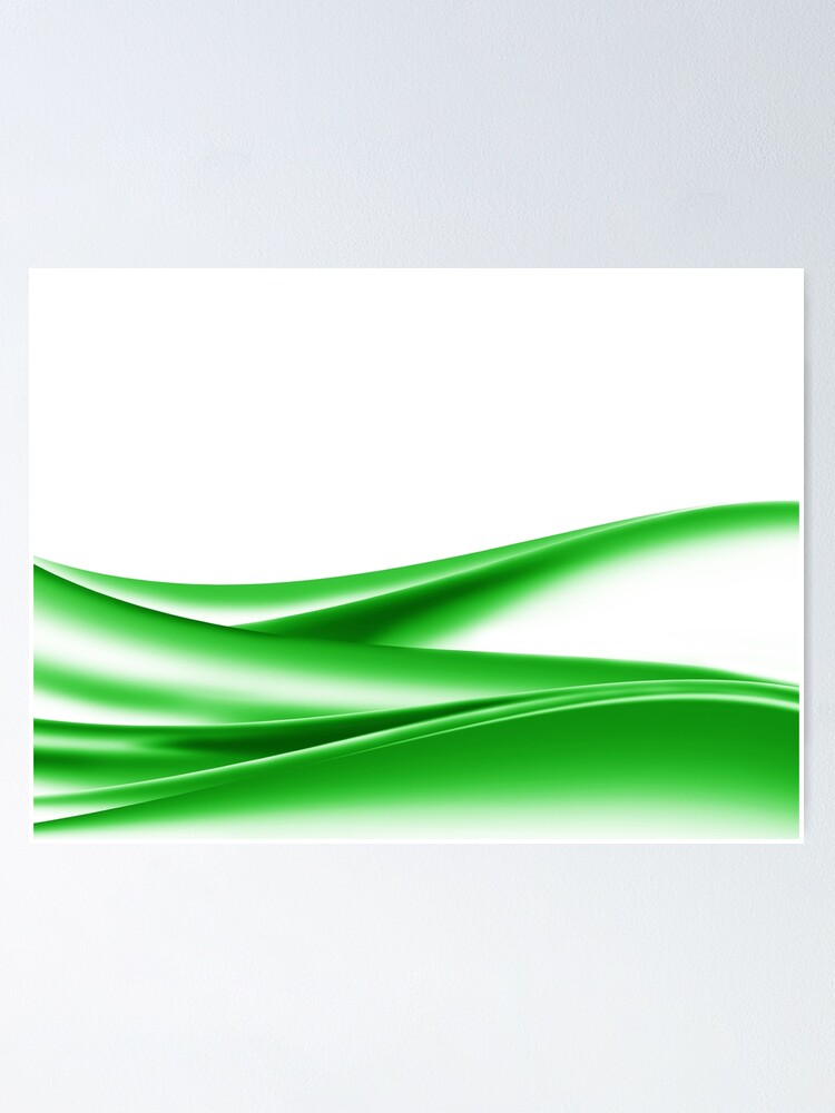 Abstract curve Green wavy background.