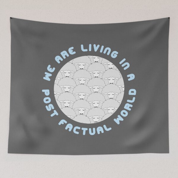Item preview, Living in a Post Factual World - Sheeps designed and sold by TrutherIndex.