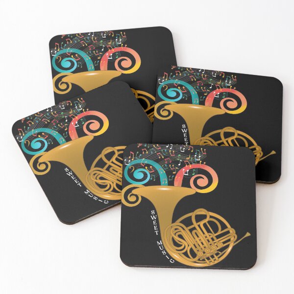 Item preview, French Horn and Colorful Music designed and sold by Deborah Goschy.