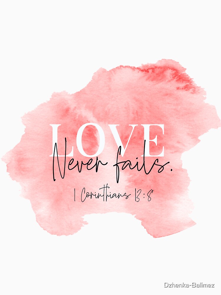 Love Never Fails Christian Hoodie - Fabrics Of Faith