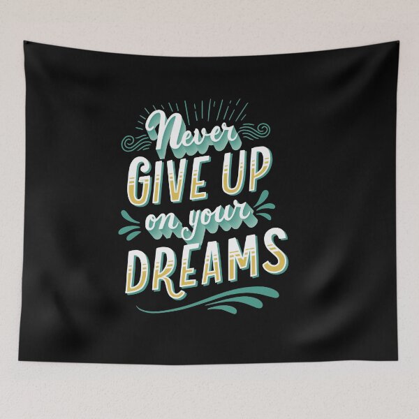 Item preview, Never give up designed and sold by TagCreation.