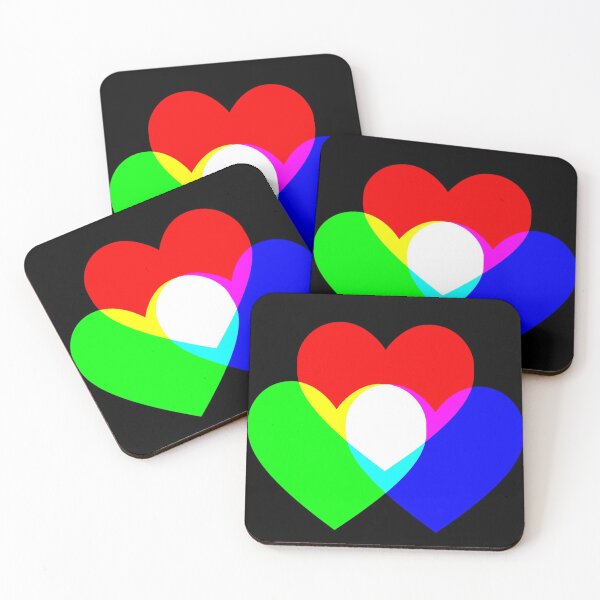 Item preview, Light Hearts Red Green Blue  designed and sold by Mosef -e.