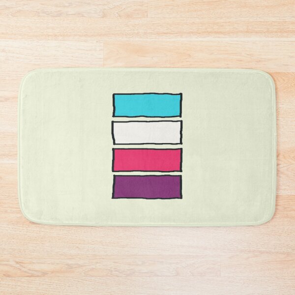 Item preview, Blue, White Pink And Violet Four Color Bars designed and sold by Chubuter.