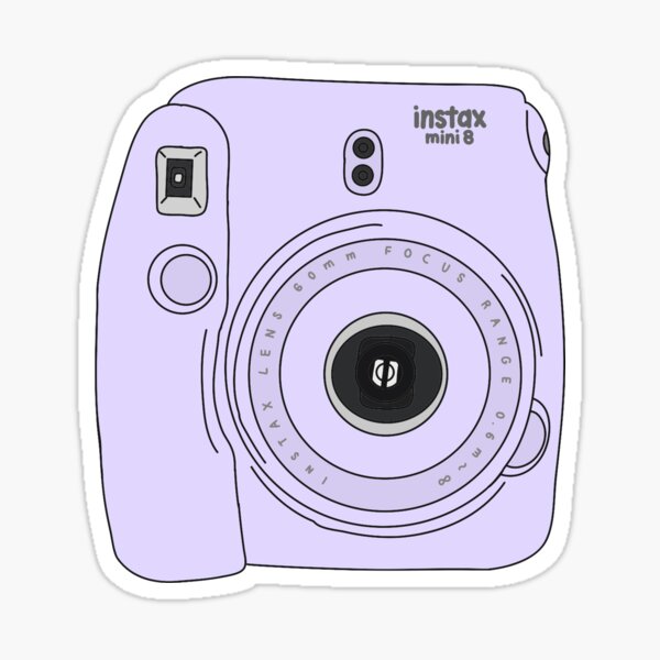 Baby Blue Instax Fujifilm Sticker for Sale by creativeloft