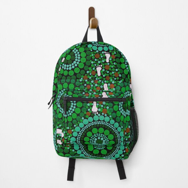 Item preview, Aboriginal Art Green Desert Walk designed and sold by GhostGumDesigns.