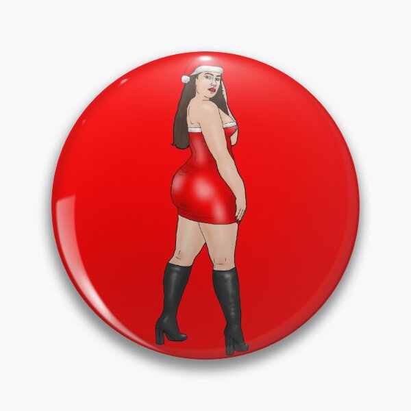 Item preview, Christmas pin-up No 2 designed and sold by PinUpsandPulp.