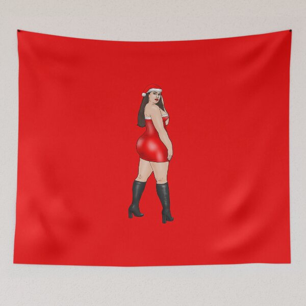 Item preview, Christmas pin-up No 2 designed and sold by PinUpsandPulp.