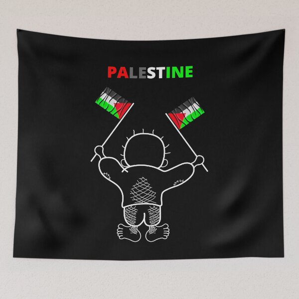 Item preview, Palestinian Flag Handala Kid designed and sold by AdamPO.