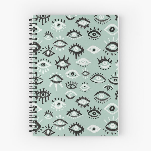 Item preview, Mystic Eyes – Mint & Black designed and sold by Cat Coquillette.