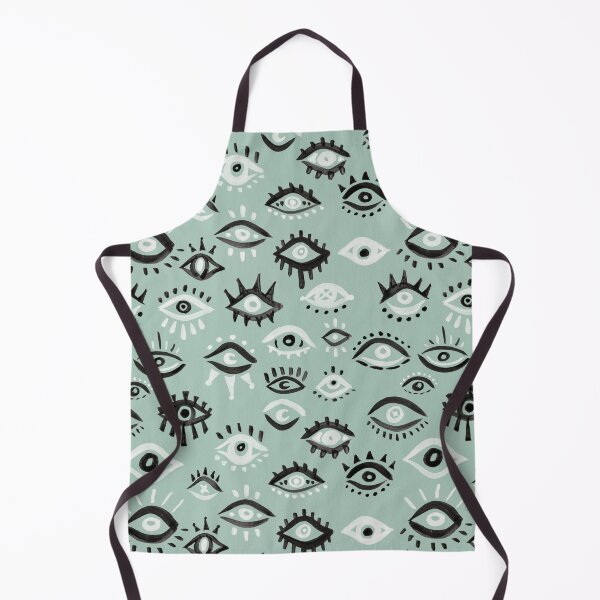 Item preview, Mystic Eyes – Mint & Black designed and sold by Cat Coquillette.