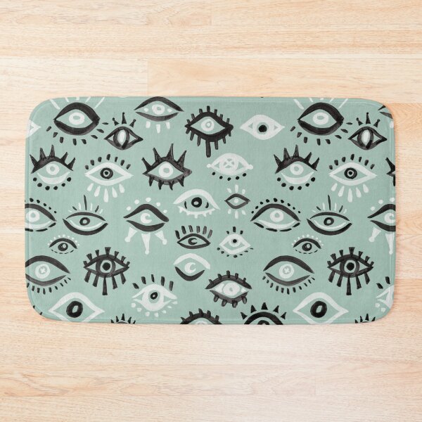 Item preview, Mystic Eyes – Mint & Black designed and sold by Cat Coquillette.