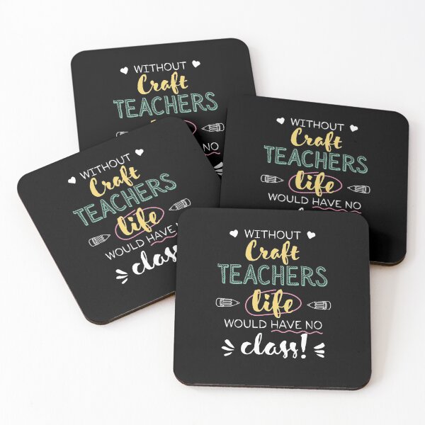 Item preview, Without Craft Teachers Gift Idea - Funny Quote - No Class designed and sold by betternotes.