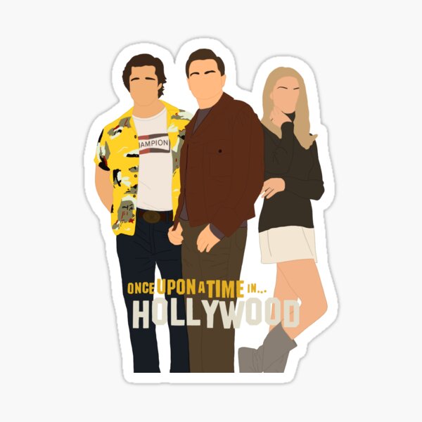 Il était une fois à Hollywood l'affiche du film Sticker