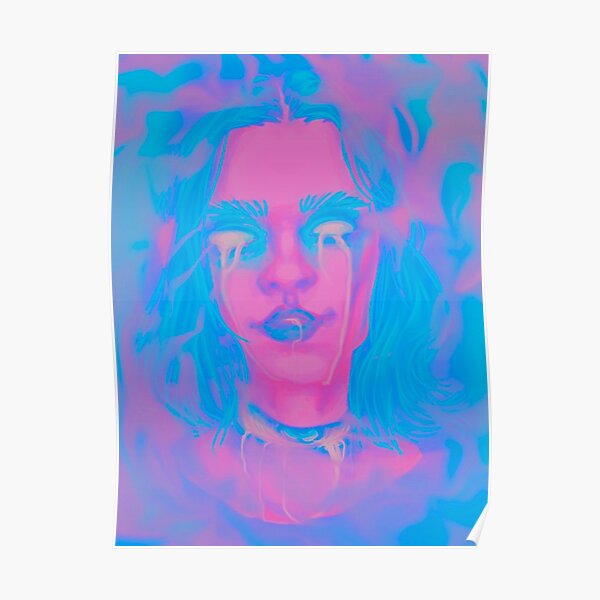 "Cotton Candy Girl" Poster by JadedPhoenixArt Redbubble