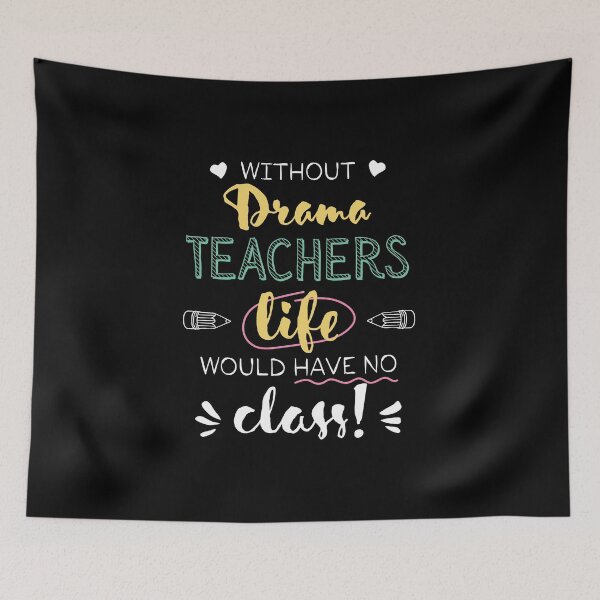 Item preview, Without Drama Teachers Gift Idea - Funny Quote - No Class designed and sold by betternotes.