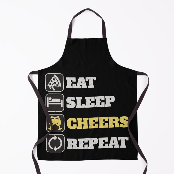 Item preview, Eat Sleep Cheers Repeat designed and sold by Zerasu.