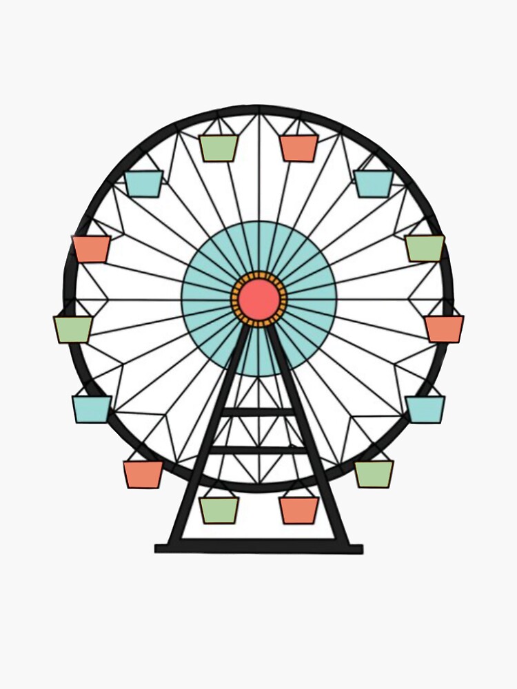 Ferris wheel sketch engraving Royalty Free Vector Image