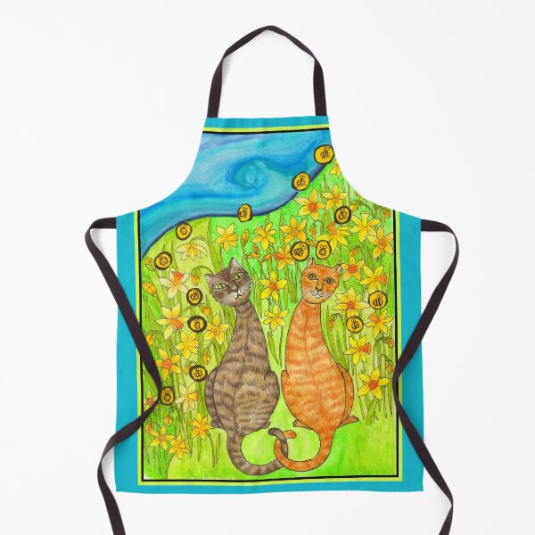 Item preview, Paisley and Reggie and daffodils and bees. designed and sold by PaniaBrown.