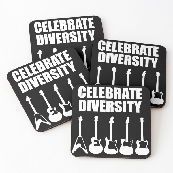 Item preview, Celebrate Diversity Guitar designed and sold by metal-works.