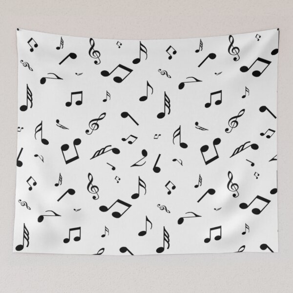 Item preview, music notes allover designed and sold by med-leghdaich.